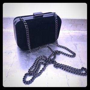 Giorgio Armani black/pewter chain anniversary bag